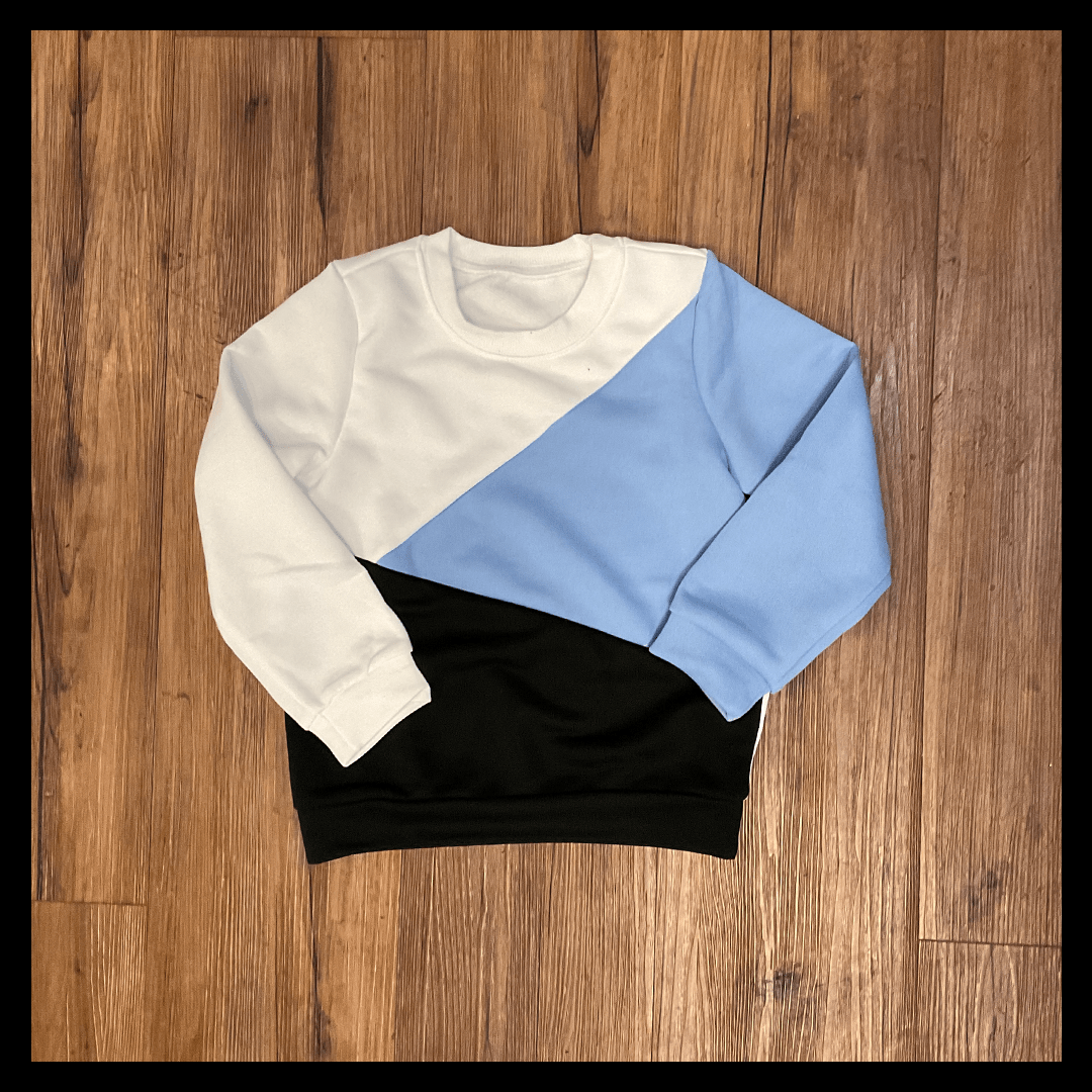 aria kai 4Y Carolina Colorblock Crewneck