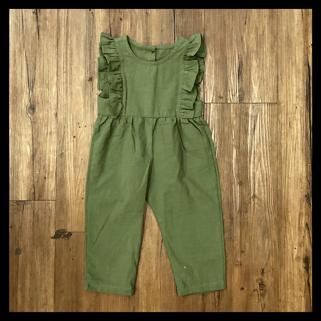 aria kai Olive flourish romper