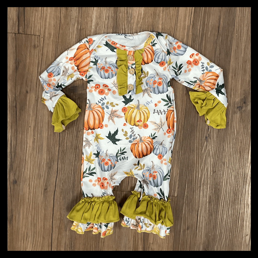 aria kai Tan Exotic Punkin onesie