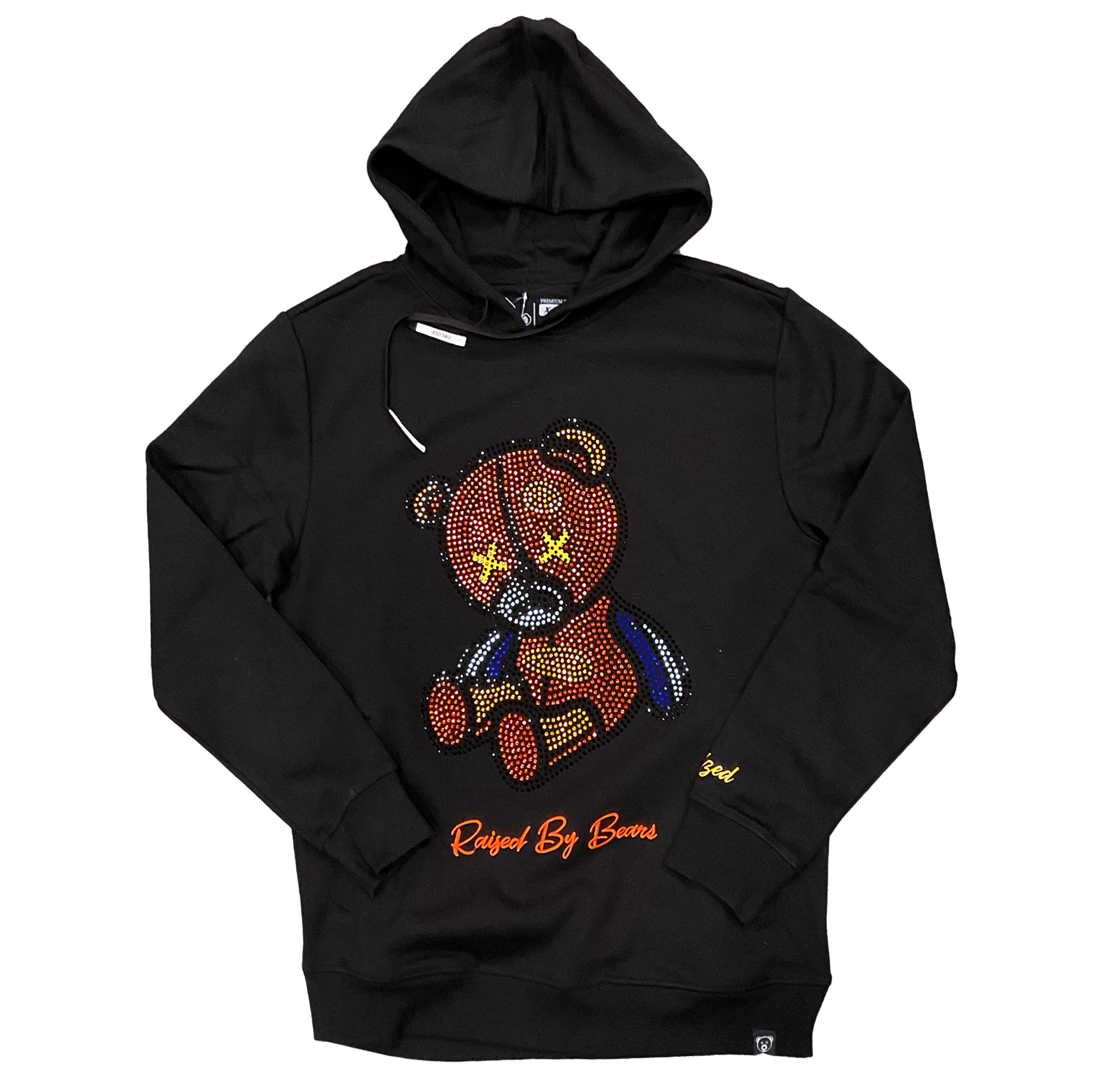 Civilized Black Civilized Rhinestone Bear Pullover