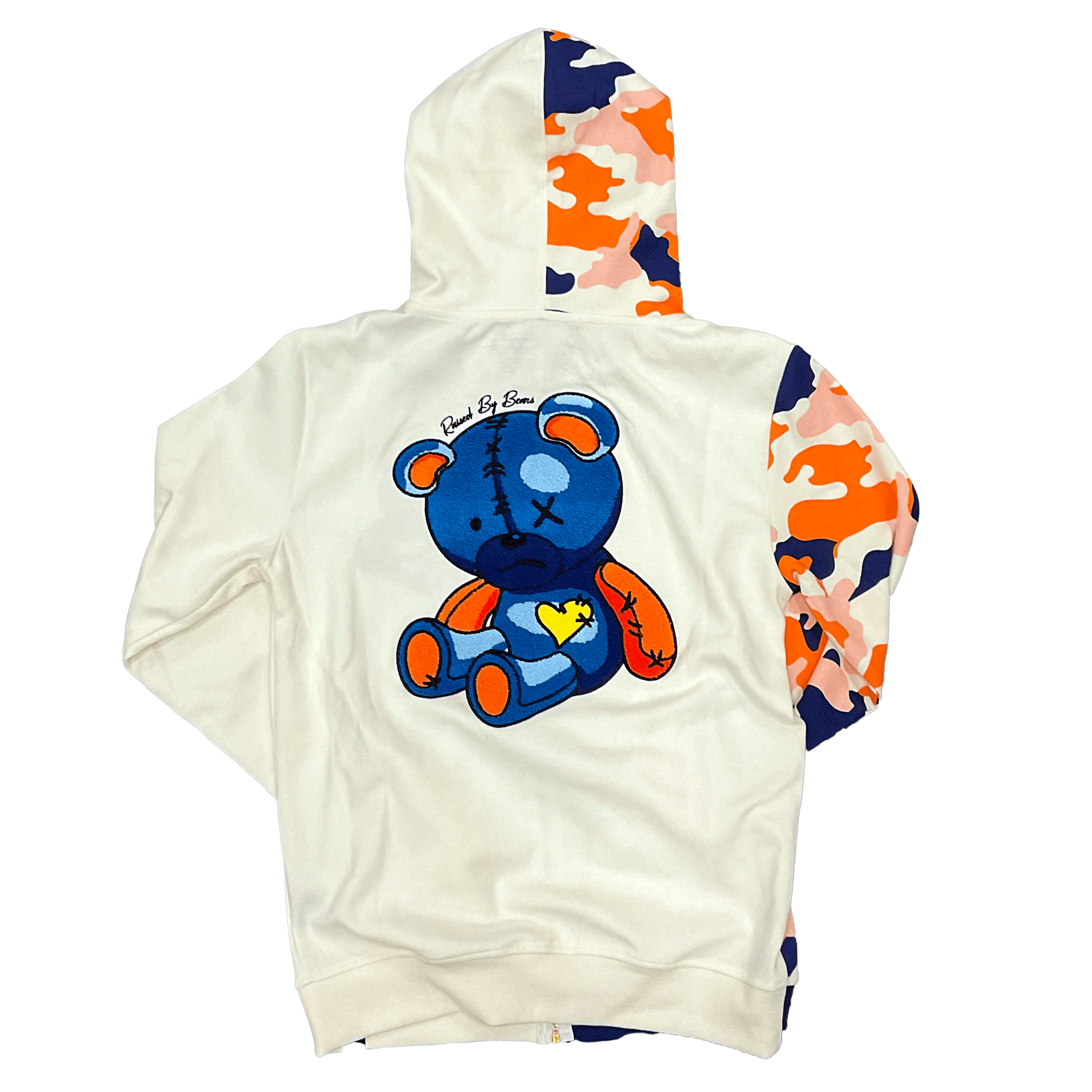 Civilized Natural Camo Bear Zip-up hoodie