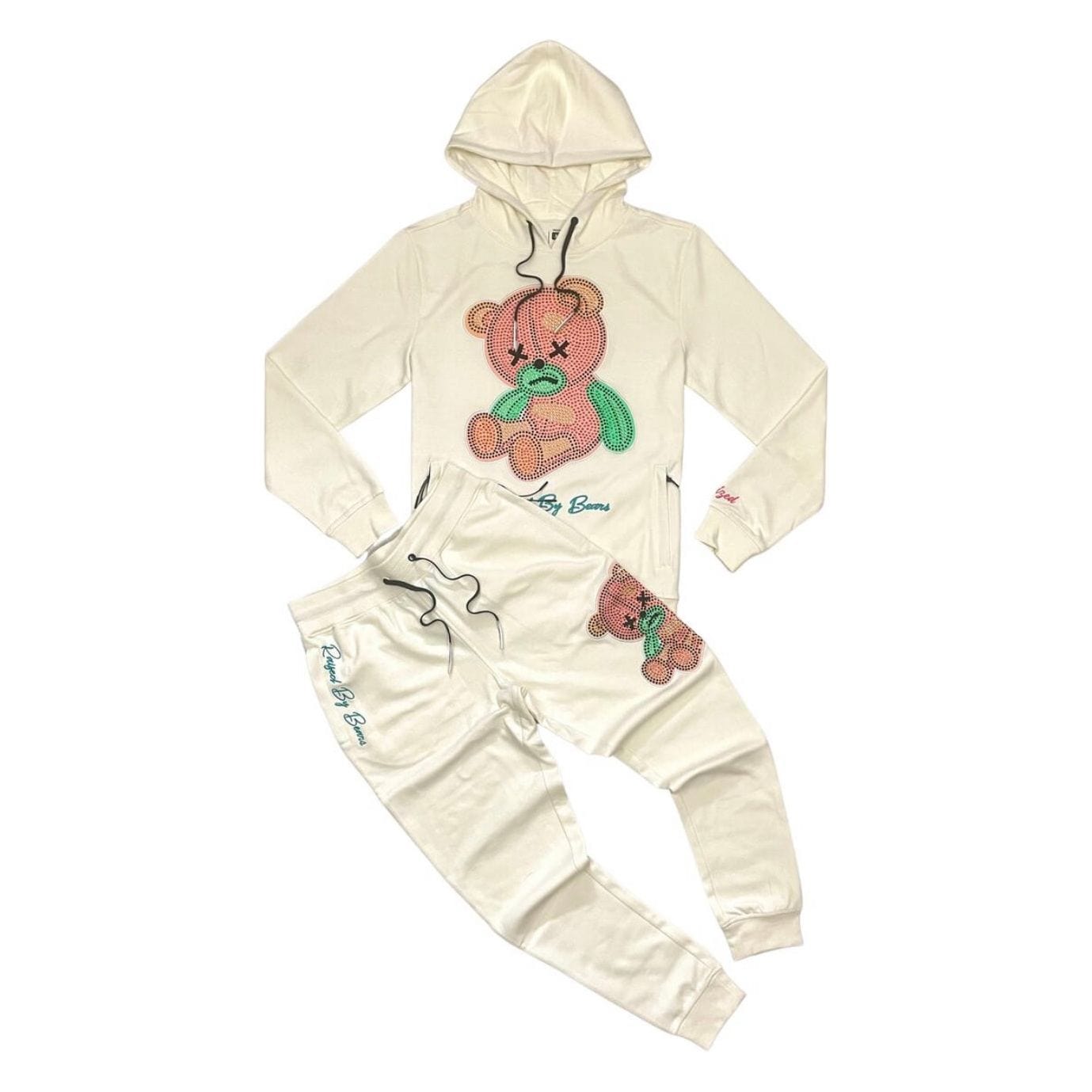 Civilized Natural Civilized Rhinestone Bear Pullover