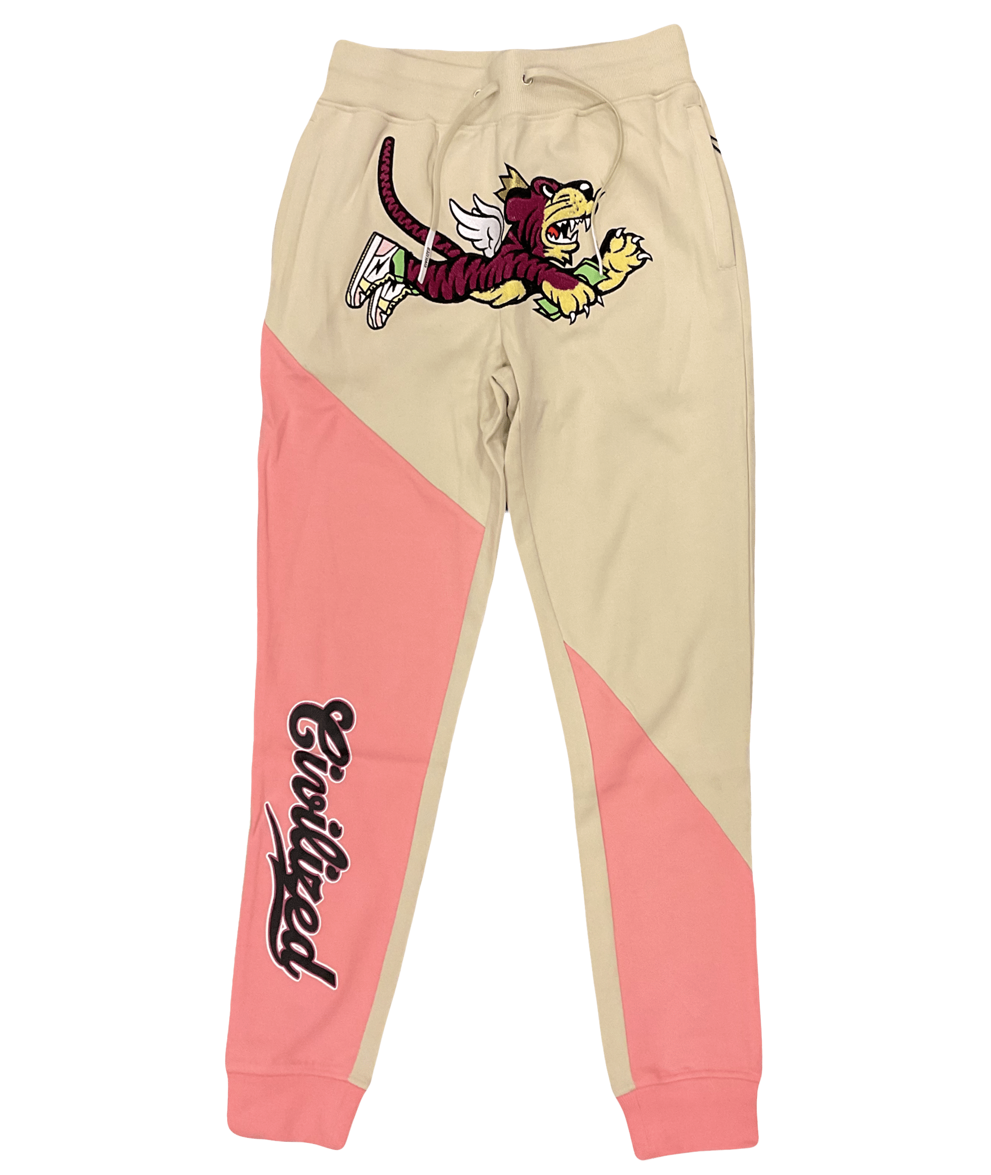 Civilized Pink Tiger Color Block Bottom