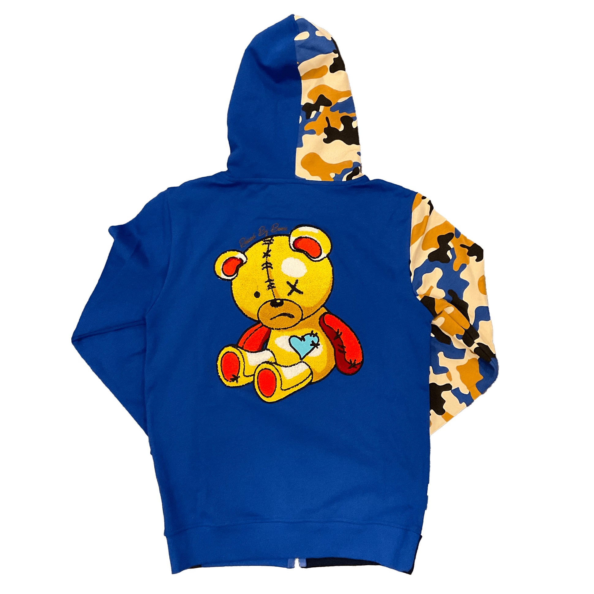 Civilized Royal  Camo Bear Zip-up hoodie