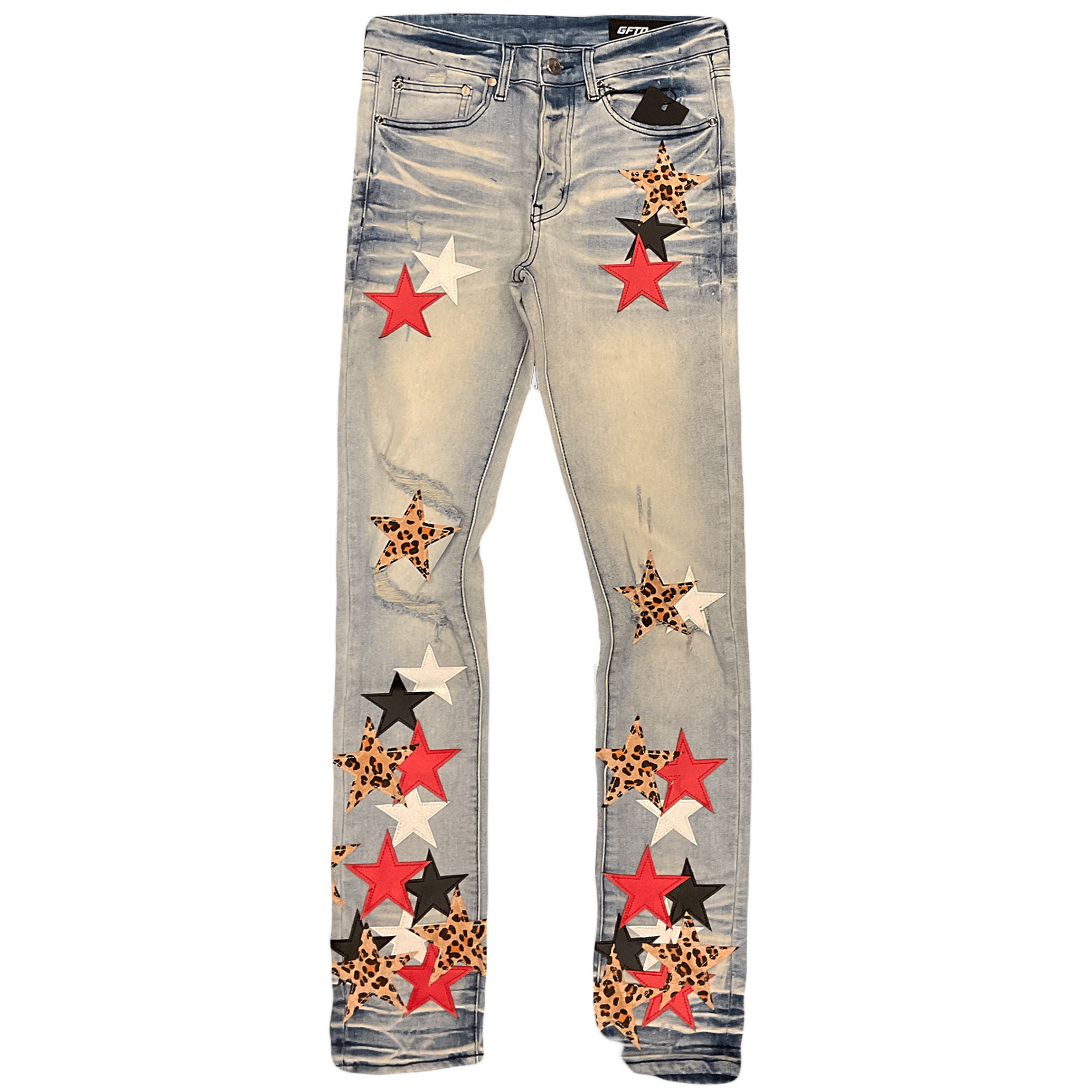 GFTD LA Casey blue star denim