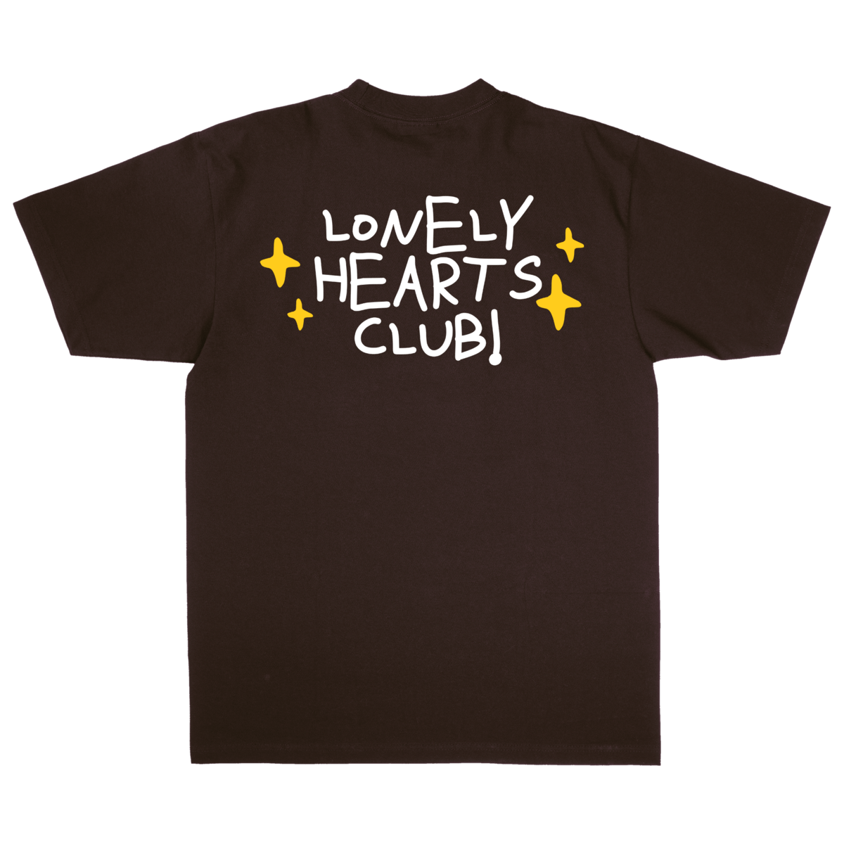 LONLY HEARTS T SHIRT Brown Life Is A Dream Garment-dye T-Shirt