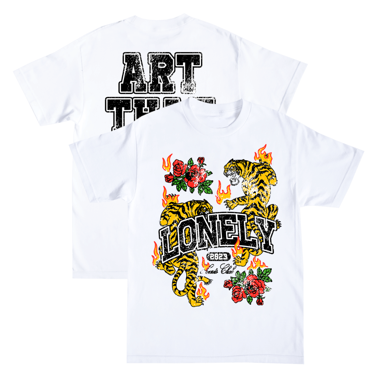 LONLY HEARTS T SHIRT S White Art That Kills T-Shirt