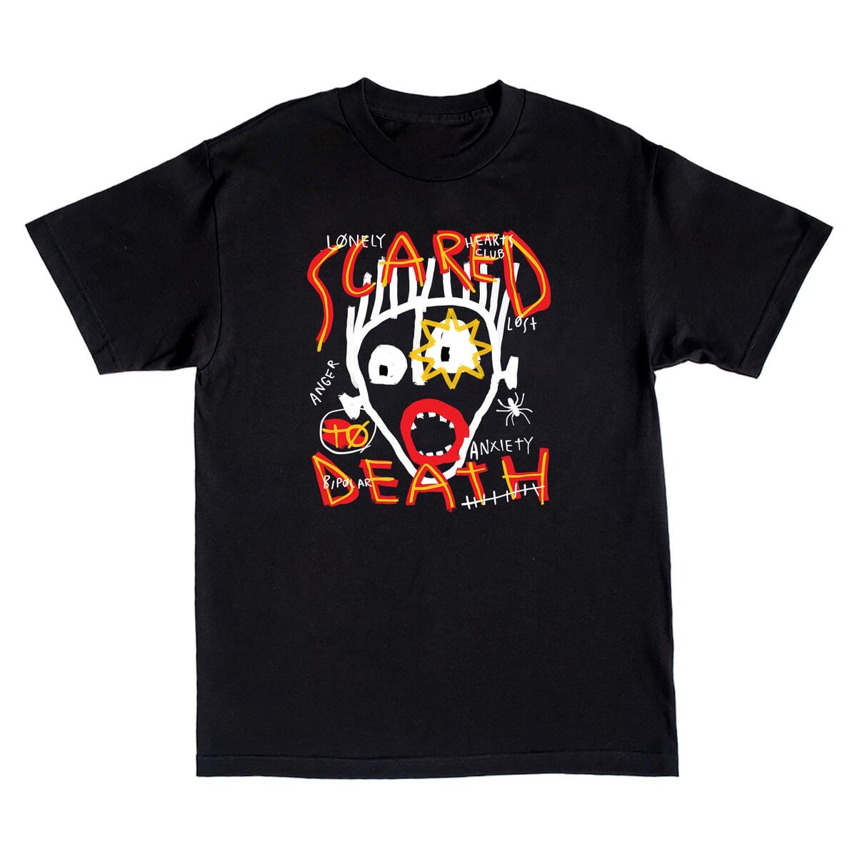 LONLY HEARTS T SHIRT Scared To Death T-Shirt