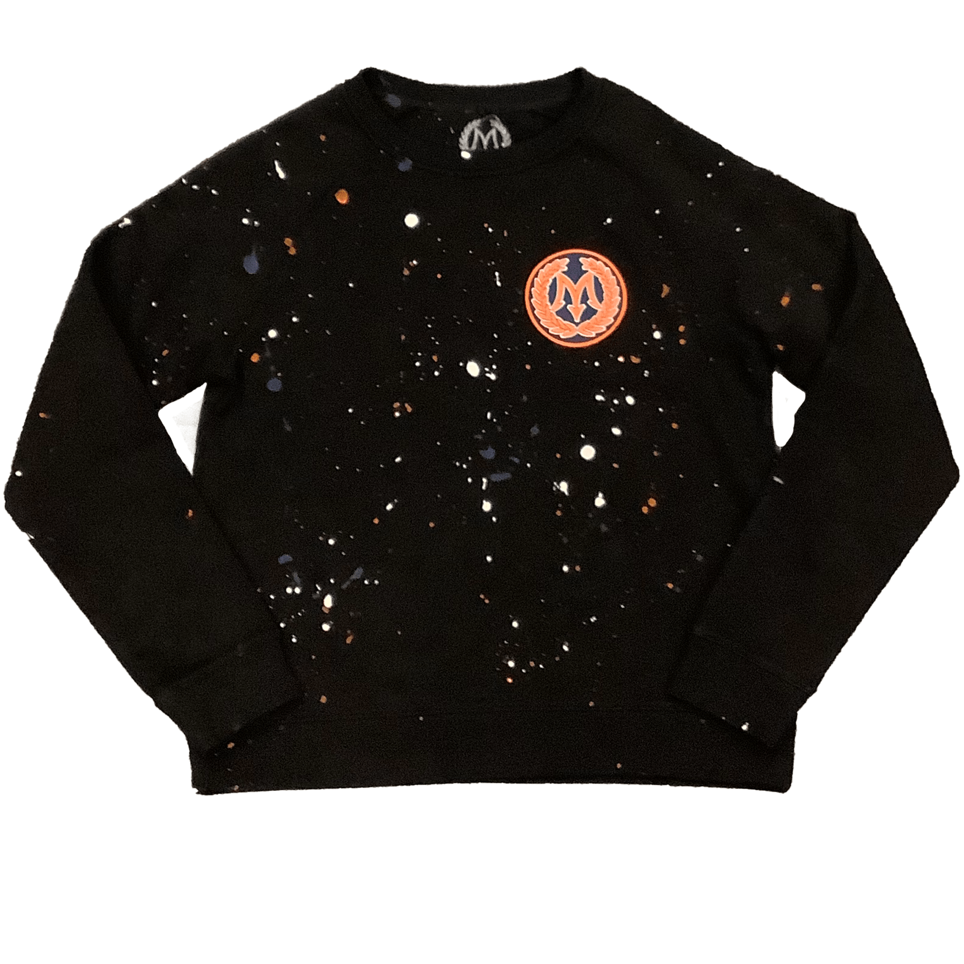 Mastermind315 Black splat crewneck