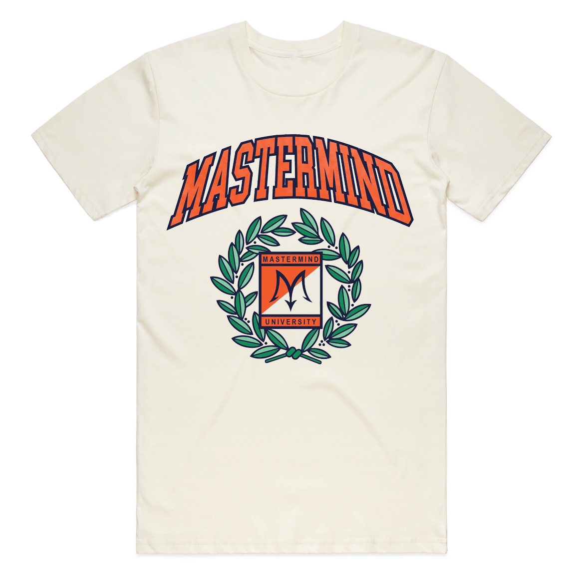 Mastermind315 Cream Retro Mastermind Floral Tee