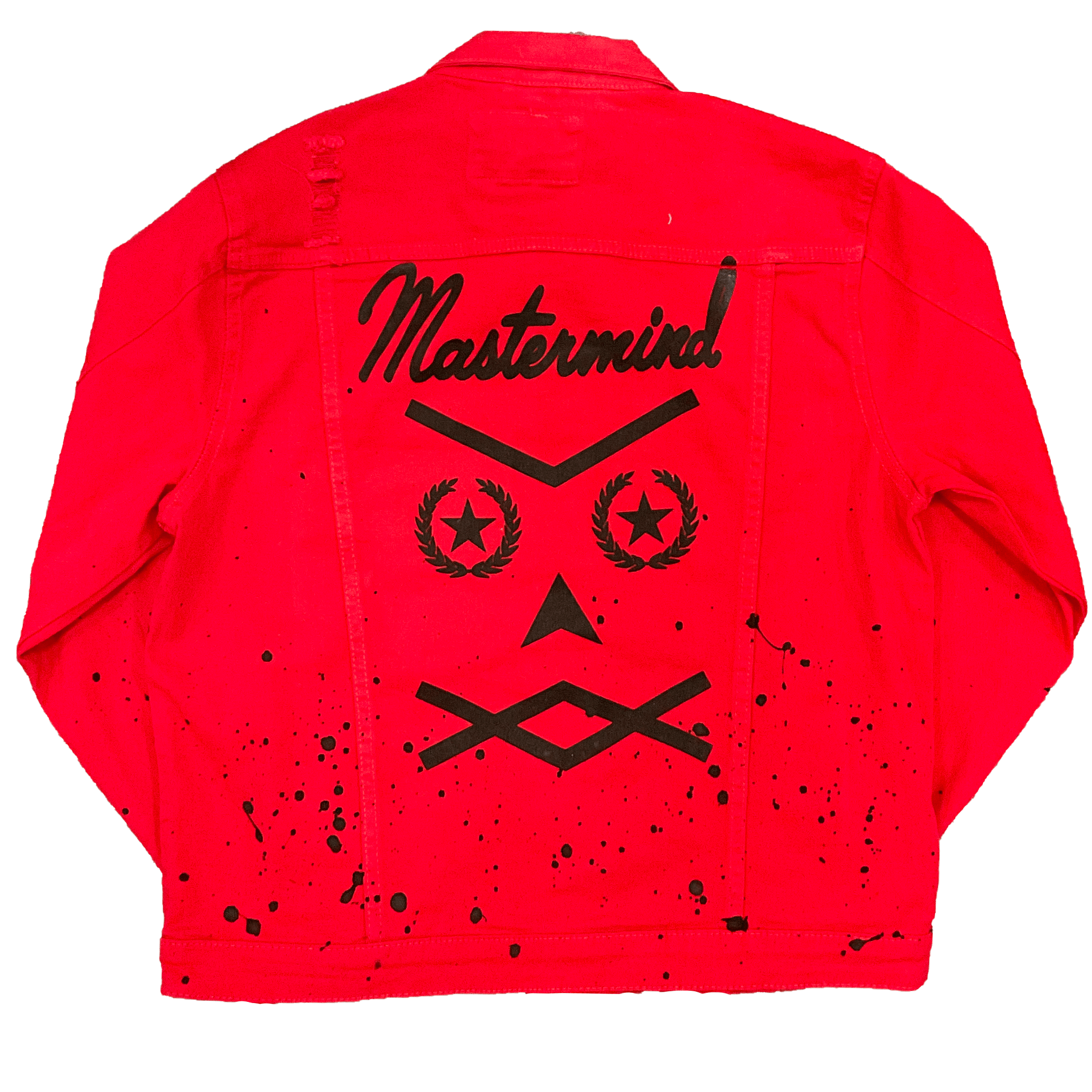 Mastermind315 Raging Red Varsity Denim Jacket