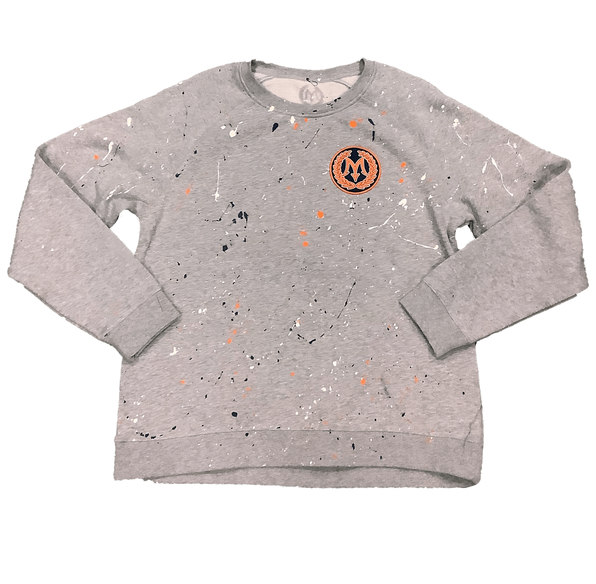 Mastermind315 S Cool gray splat crewneck