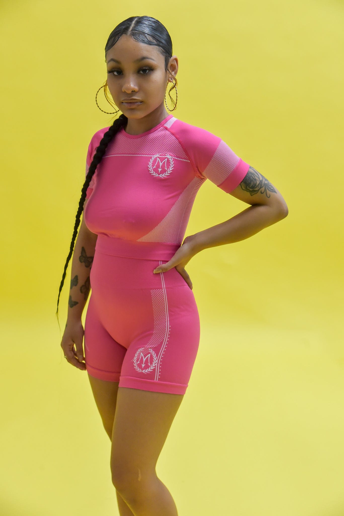 Mastermind315 SET Fushia Alethic short set