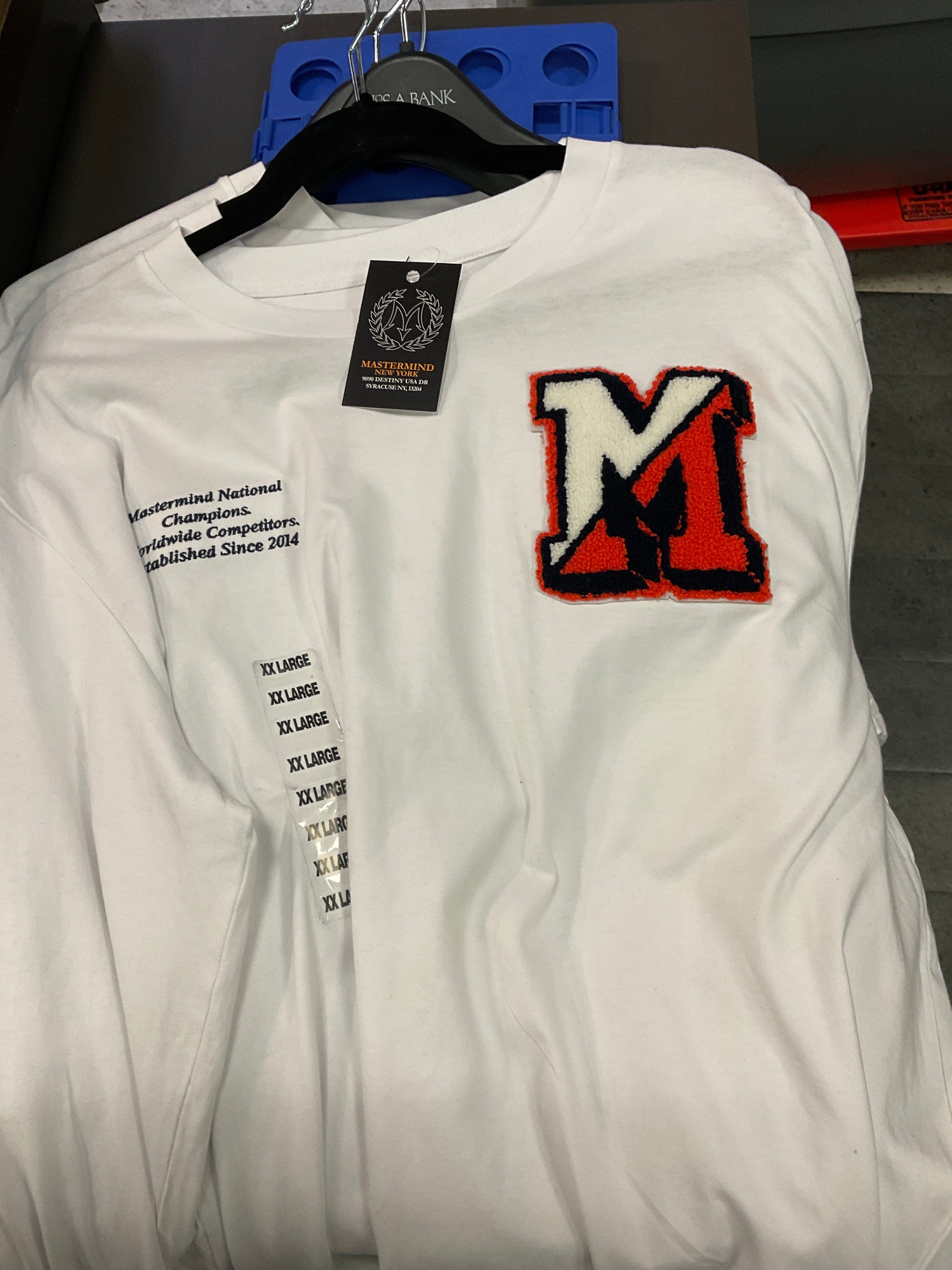 Mastermind315 White national champion longsleeve